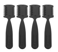 IWOWHERO 4pezzi Pettine da Taglio per Parrucchiere Pettine per Rasoio Texturizzante Doppio Scopo per Capelli Strumento per Tagliare le Doppie Punte Strumento di Taglio Professionale