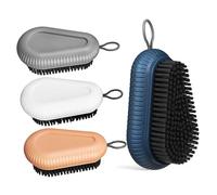 IWOWHERO 4pezzi Spazzole Per Lavaggio Con Setole Morbide Pulisci Scarpe e Abbigliamento Per Casa e Multifunzione Colori Profondo Antico