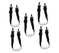 IWOWHERO 5 Pezzi Cinturini per Supporto Sottogola Casco di Sicurezza Elastici con Fibbia Protettiva Accessori per Casco da Cantiere e Attività all'Aperto Cinturini Sottogola Durevoli