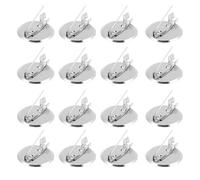 IWOWHERO 50 Pezzi Basi per Spille Fai da Te in Metallo 20Mm Accessori per Spilla di Sicurezza e Decorazione da Petto Vassoio per Creazioni Artigianali su Cappotti Maglioni e Cappelli