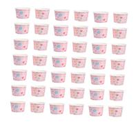 IWOWHERO 50 pezzi Coppette Gelato in Carta Spessa da Utilizzo Singolo per Dessert e Yogurt Contenitori per Gelati e Dolci per Feste Bar e Casa