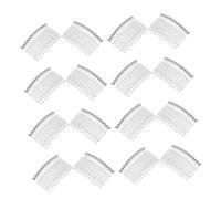 IWOWHERO 50 Pezzi Di Pettini Per Capelli In Plastica Trasparente Pettini Per Velo Da Sposa Per Capelli Forcine Per