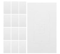 IWOWHERO 50 pezzi Guarnizioni Isolanti per Presa Muro Pad Isolamento Termico e Antiblocco per Placca Presa Elettrica Sostituzione Sigillante per Prese e Interruttori Protezione Sicura da