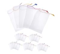 IWOWHERO 50 pezzi Sacchetti Porta Sapone in Rete per Doccia e Viaggio Sacchetto Schiumogeno Multiuso per Pulizia Viso e Corpo Facile da Asciugare con Laccetto Appendibile per Uso Familiare