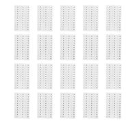 IWOWHERO 50fogli Adesivi Temporanei per Riutilizzabili Neri per Ragazze Accessori per Festival Cerotti per Viso Delicati sulla Adesivi per Trucco del Viso