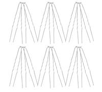 IWOWHERO 50pezzi Forcine per Capelli Forma di U in Metallo Motivi Onde Delicate Accessori per Chignon da Sposa per Acconciature Raccolte Sicure e Styling Versatile