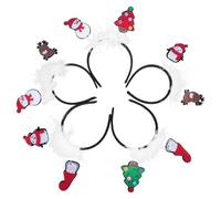 IWOWHERO 5pezzi Fascia Capelli Natalizia Realizzata in Materiale di Resistente per Uso Duraturo Decorazione per Copricapo Natalizio Aggiungerà un Atmosfera per Feste di Stile Casuale
