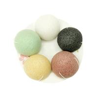 IWOWHERO 5Pezzi Spugne Facciali per Carbonio Matcha Curcuma Crema per Sensibile e Acneica