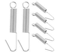 IWOWHERO 6 Molle di Ricambio per Ventola di Scarico Cucina e Bagno Molla di Tensione in Metallo Resistente All’Umidità Clip a Molla per Griglia Ventilatore da Parete Sostituzione per