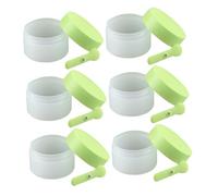 IWOWHERO 6 Pezzi Barattoli Vuoti per in Plastica con Sostituibile e Vite Vasetti Refill per Lozione e Balsamo con Magnetico Capacità