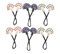 IWOWHERO 6 Pezzi Clip Vintage con Creatore di Chignon Pavone Accessori per Acconciature Eleganti e Comode Ergonomica per Donne Design per Eventi Speciali