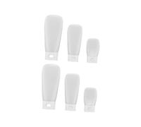 IWOWHERO 6 pezzi Contenitori Vuoti per Cosmetici da Viaggio Bottiglie a Squeeze Riutilizzabili per Lozioni e Saponi Design Antiperdita e Leggero per Trasporto Facile