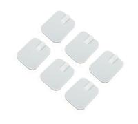 IWOWHERO 6 pezzi Elettrodi Quadrati in Silicone Autoadesivi per e Massaggi Ems Pad Ricambio Flessibili e Traspiranti per Elettrostimolatori