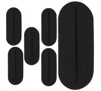 IWOWHERO 6 Pezzi Spalline Cuscino Spalla Regolabile Anti Signora Le Spalle Corpo pastiglie Cinghie Spallina per Tracolla potenziatore della Spalla Imbottiture per Spallacci Invisibili Black