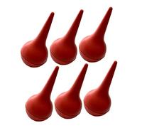 IWOWHERO 6pezzi Bulbo Rimuovi Cerume e Pulitore Orecchie e Naso Ragazzo Ragazza Ragazza Riutilizzabile Design Ergonomico Rosso