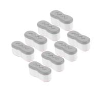 IWOWHERO 8pezzi Rialzo Per Copriwater Di Paracolpi Per Sedili Wc Facile Da Installare Adatto Per Casa Hotel e Dormitori Riduce Rumori e Mantiene Pulito