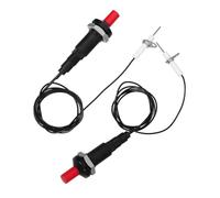 IWOWHERO Accenditore per Fornello a Gas 2 Pezzi in ABS e Metallo Accenditore Elettrico a Gas a Pulsante Kit di Accensione Portatile per Grill e Fornelli da Campeggio