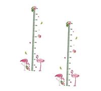 IWOWHERO Adesivi Murali Per Ragazzi E Ragazze 2 Pezzi Decalcomanie Con Grafico Dellaltezza Divertenti Decorazioni Per La Cameretta Dei Bambini Facile Applicazione