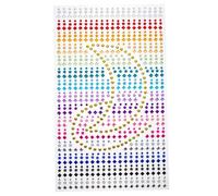 IWOWHERO Adesivi Resistente Viso Cristallo e Make-up Autoadesivi per Facile da Usare Feste e Progetti Fai da Te