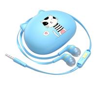 IWOWHERO Auricolari Cablati Microfono, Jack 3.5Mm, Design Fresco e Moda, Cuffie in-Ear Cavo, per Chiamate e Ascolto Musicale