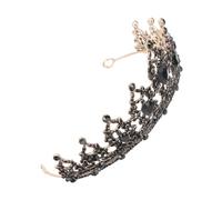 IWOWHERO barocca diadema nuziale per le donne ballo studentesco arredamento barocco donna corone principesse coroncine principesse diadema abito da sposa puntello della lega