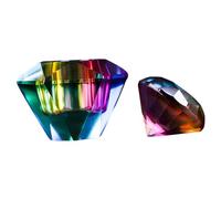 IWOWHERO Bicchierino Dappen per Unghie Acriliche in Vetro Ottagonale Trasparente con Coperchio Vasetto Leggero per Monomero e Strumenti Manicure Professionale per Mixare Liquidi e Pulire