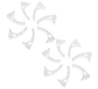 IWOWHERO Blocco Divisorio in Plastica Bianco per Distributori Automatici, Set da 20 Pezzi, Accessorio Regolabile Anti-inceppamento per Scaffali Bevande e Snack, Soluzione per