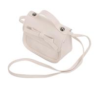 IWOWHERO Borsa a Tracolla per Ragazze Borsa per Bambine Bianca in PU, per Bambine e Ragazze, per Oggetti di Tutti i Giorni, con Design Semplice
