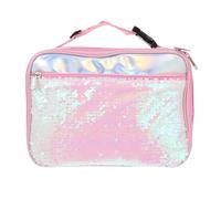 IWOWHERO Borsa Portapranzo per Rosa con Manico Borsa Bento Leggera e Resistente per Scuola Ufficio e Picnic Design Semplice e Pratico Riutilizzabile e Facile da Trasportare