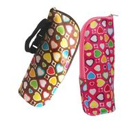 IWOWHERO Borsa Termica Per Biberon e Sacchetti Per Bottiglia Di Latte, Set Da 2 Pezzi, Cerniera Di Sicurezza, Leggera e Portatile, Per Mantenere Caldo o Freddo Durante Le Uscite Ragazzo Ragazza