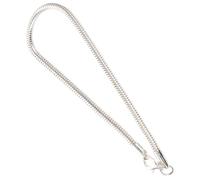 IWOWHERO Bracciale Snake Donna in Rame Finitura Lucida Alta, Catena a Forma di Serpente Argento, Semplice e Classico per Uso Quotidiano Confezione Regalo