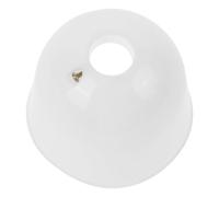 IWOWHERO Calotta Inferiore per Ventilatore da Soffitto Bianca in Plastica e Silicone, Kit Copertura Antipolvere Compatibile, Protezione Facile da Pulire per Ventilatori Domestici