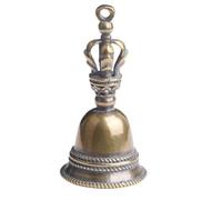 IWOWHERO Campanellini in Ottone 2 Pezzi Portachiavi Ciondoli a Forma di Campana Mini Decorazioni Artigianali per Feste e Uso Personale