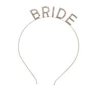 IWOWHERO Cerchietto Con Lettera Di Cristallo in Lega D'oro Copricapo Da Sposa Accessori Per Alla Moda E Resistenti