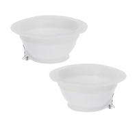 IWOWHERO Cerchio in Gomma Bianco per Wc, Facile da Installare per Eliminare Odore Fogna dal Bagno e Prevenire Cattivi Odori in Squat Toilets