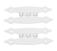 IWOWHERO Cerniere Decorative Antiche in Ferro 3,5 Pollici, Set 2 Pezzi per Ante di Armadietti e Scatole di Legno, Cerniere a Battuta per Porte D’epoca Design Vintage Raffinato per Mobili