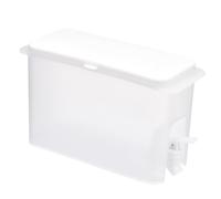 IWOWHERO Contenitore Compatto e Portatile Detersivo Liquido da 3,5l Bianco in Pp Rubinetto Antigoccia per Lavanderia e Uso Domestico