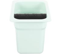 IWOWHERO Contenitore per Fondi Caffè in Plastica Riutilizzabile Grande Capacità con Base Antiscivolo Scatola Knock Box per Residui Espresso Accessorio Bar in Colore Verde Menta