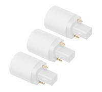 IWOWHERO Convertitore Adattatore Portalampada da G24D a E27 a 2 Pin Set da 3 Pezzi Compatibile Lampadine LED per Uso Domestico Ufficio e Negozi