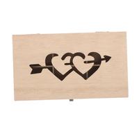 IWOWHERO Coperchio per Scatola Porta Aghi in Legno per Riporre Spilli da Cucito Piccola Scatola con Coperchio per Bottoni Perline E Organizer