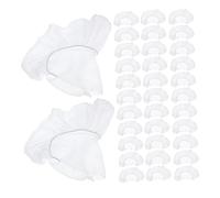 IWOWHERO Copertura 100 Pezzi Poggiatesta Monouso a Forma di U per Semplice ed Elegante Non Tessuto Bianco Skinfriendly per Lettino da Massaggi Spa e Salone