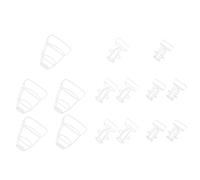 IWOWHERO Coperture Ecologiche Pezzi e 250ml per 500ml 100ml da Flaconi Sospese Bottiglie Infusione in Pp Bianco 15 Pratiche Colore Casuale di Case di Cura e Uso Domestico