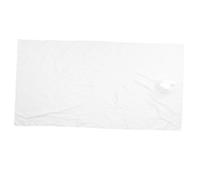 IWOWHERO Copri Lettino Massaggio in Cotone Bianco Foro, Traspirante e Pratico, Semplice Design Leggero per Spa e Clinica, Copriletto Professionale per Massaggi