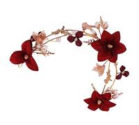 IWOWHERO Copricapo Floreale Da Sposa Elegante Accessorio Per Matrimonio Festa e Occasioni Speciali Design Romantico e Delicato Per Look Unico