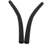 IWOWHERO Coprimaniglia Per Passeggino 2 Pezzi, Manicotto in Spugna Nero, Copribarra Protettivo Per Maniglia Bracciolo Passeggino, Facile Da Installare e Sostituire, Adatto Per Passeggini e Carrozzine