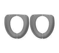 IWOWHERO Copriwater Morbido Plastico 2 Pezzi Cuscino Imbottito per Wc Portatile Adatto a Viaggi e Campeggio Adulti e Bambini