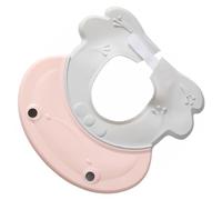 IWOWHERO Cuffia Bagnetto Regolabile per Cappello Protezione Orecchie e Occhi Berretto Shampoo per Ragazzo Ragazza e Cappello Doccia Multifunzione Rosa