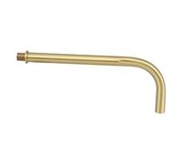 IWOWHERO Curva in Ottone con Filetto Tubo per Staffa Lampada da Parete Design e Flessibile Finitura Dorata Decorativa Compatibile con Ventilatori da Soffitto e Impianti Hvac