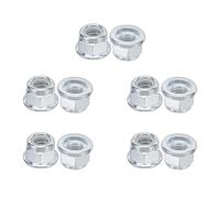 IWOWHERO Dado Lama mandrino da 10 Pezzi: Compatibile con bullone Lama Tosaerba Kit Dado Sinistro per Testina di Ricambio per Tosaerba per Montaggio e Fissaggio