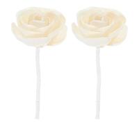 IWOWHERO Diffusore di Fiori Artificiali con Bastoncini in Cotone 2 Pezzi Fragranza Naturale di Fiore di Tè Diffusore Aromatico per Oli Essenziali per Casa Ufficio e Camera da Letto